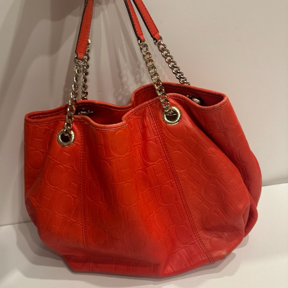 Carolina Herrera Bold Red Shoulder Bag